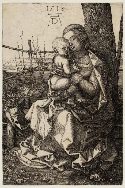 Virgin and Child Seated by a Tree od Albrecht Dürer