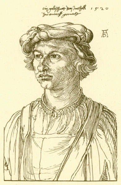A.Dürer, A Goldsmith from Mecheln /Draw. od Albrecht Dürer