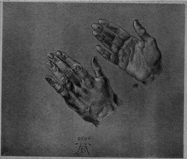 A.Dürer, Hands of the Emperor / Drawing od Albrecht Dürer