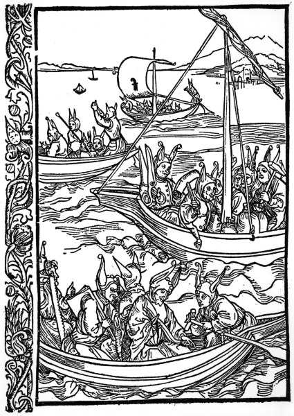 Brant, Ship of Fools / Woodcut / Dürer od Albrecht Dürer