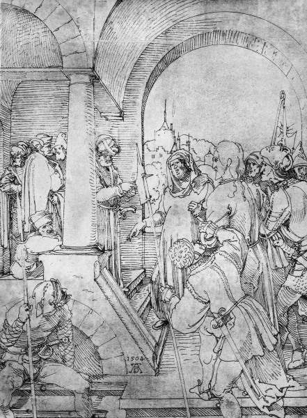 Christ before Pilate / Dürer / 1504 od Albrecht Dürer