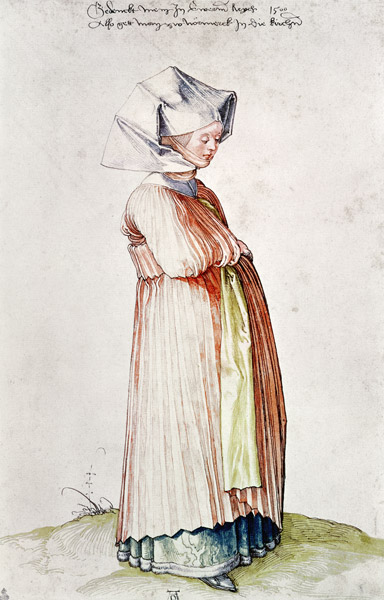 A.Dürer,Nuremberg Woman Dressed f.Church od Albrecht Dürer