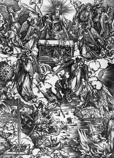 Seven Angels with Trumpets / Dürer od Albrecht Dürer