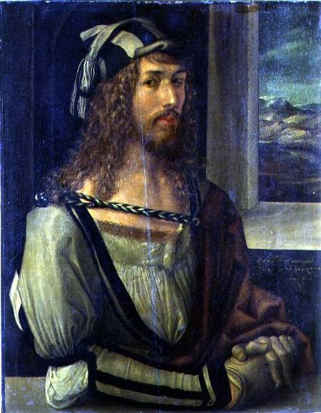 Study for Self Portrait with a Glove od Albrecht Dürer