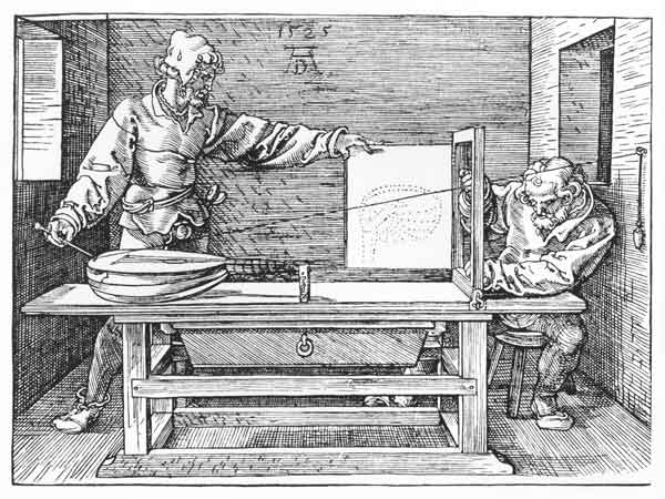 The draughtsman of the lute / Dürer od Albrecht Dürer