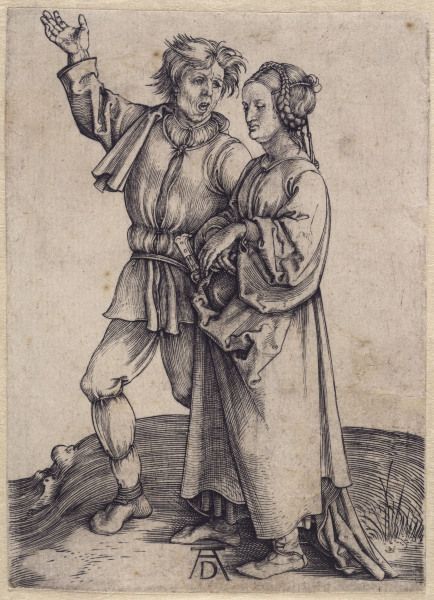 The Farmer and his Wife / Dürer / 1495 od Albrecht Dürer
