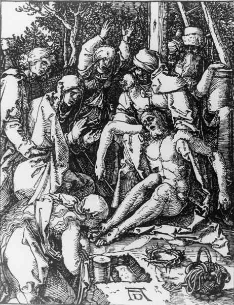 The Lamentation / Dürer / c.1509 od Albrecht Dürer