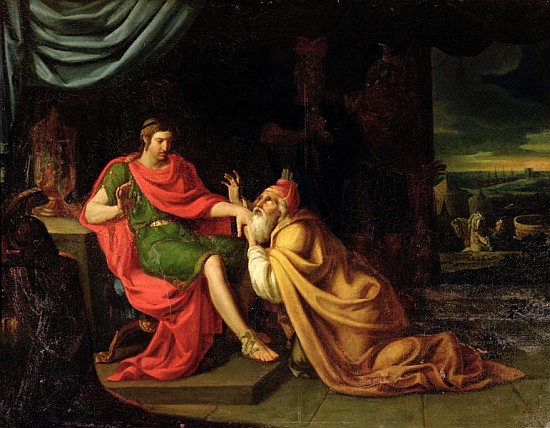 Priam and Achilles od Alessandro Padovanino