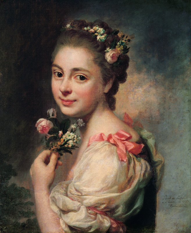 Portrait of the Artist's Wife, Marie Suzanne od Alexander Roslin