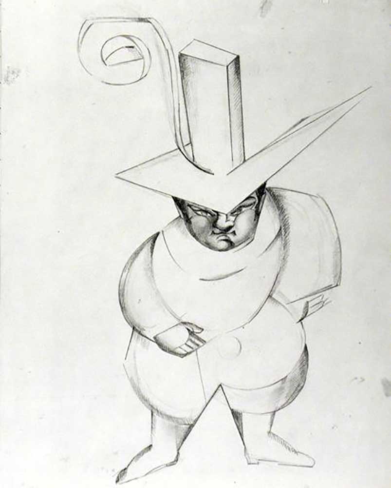 The Governor, costume design, 1921 od Alexandra Exter