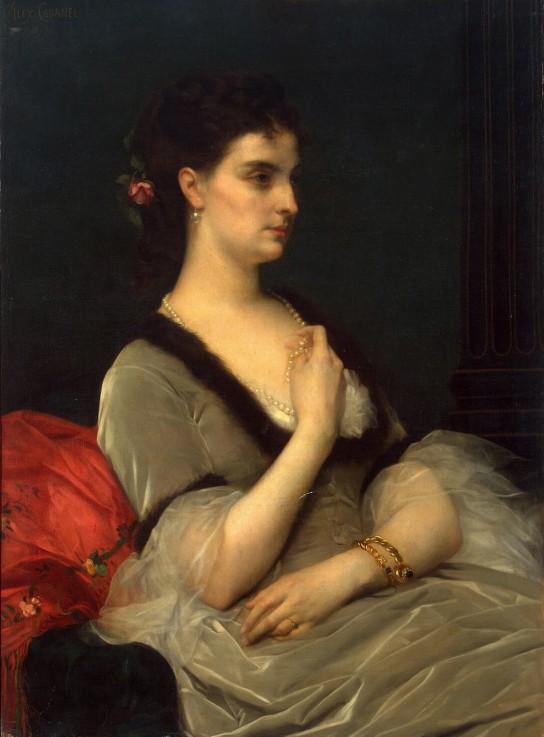 Portrait of Princess Elizabeth Vorontsova-Dashkova od Alexandre Cabanel