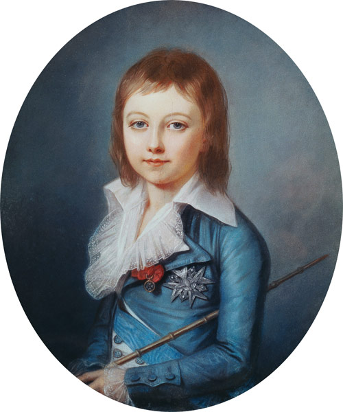 Medallion Portrait of Louis-Charles (1785-95) King Louis XVII of France od Alexandre Kucharski