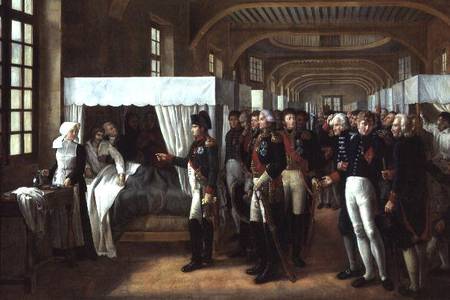 Napoleon visiting the Infirmary of Invalides on 11th February 1808 od Alexandre Veron Bellecourt