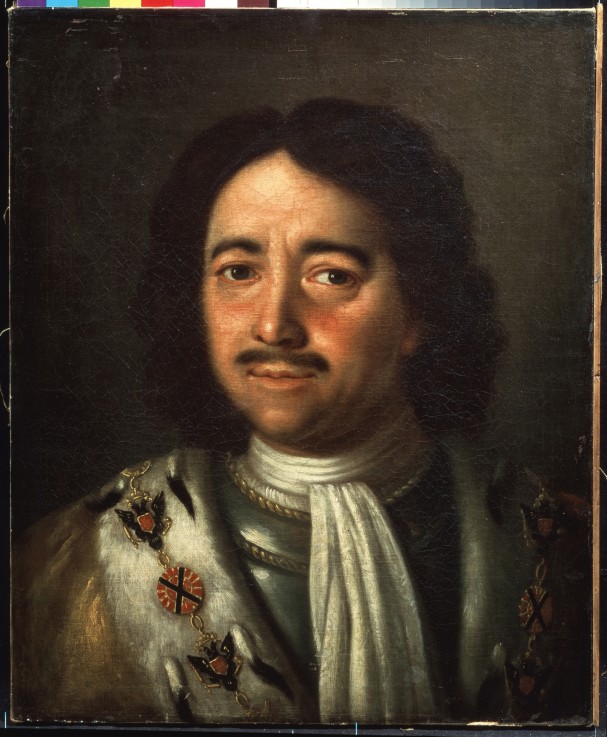 Portrait of Emperor Peter I the Great (1672-1725) od Alexej Petrowitsch Antropow