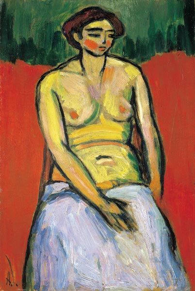 Sitzender weiblicher Akt od Alexej von Jawlensky