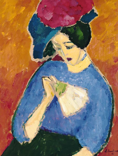 Lady with fan od Alexej von Jawlensky