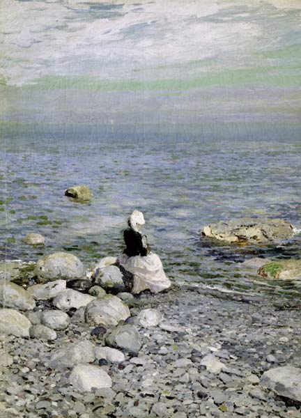 On the Shore of the Black Sea od Alexejew. Konstantin Korovin