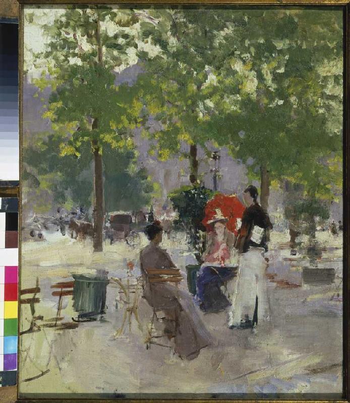 Street café in Paris. od Alexejew. Konstantin Korovin