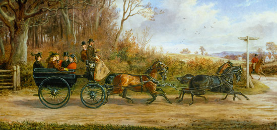A Brake and Four going to a Meet od Alfred Sheldon-Williams