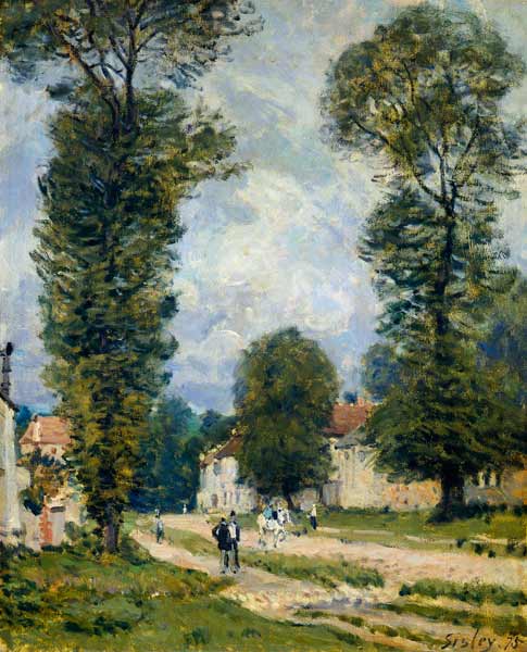 Way to Versailles, Louveciennes od Alfred Sisley