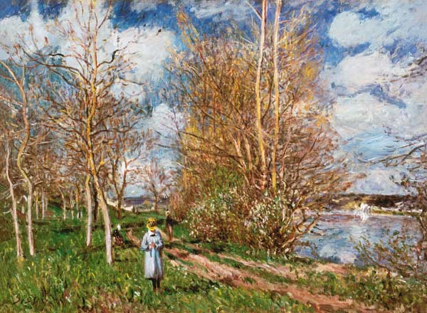 Alfred Sisley, The little Meadow 1880 - Alfred Sisley jako tisk anebo  olejomalba