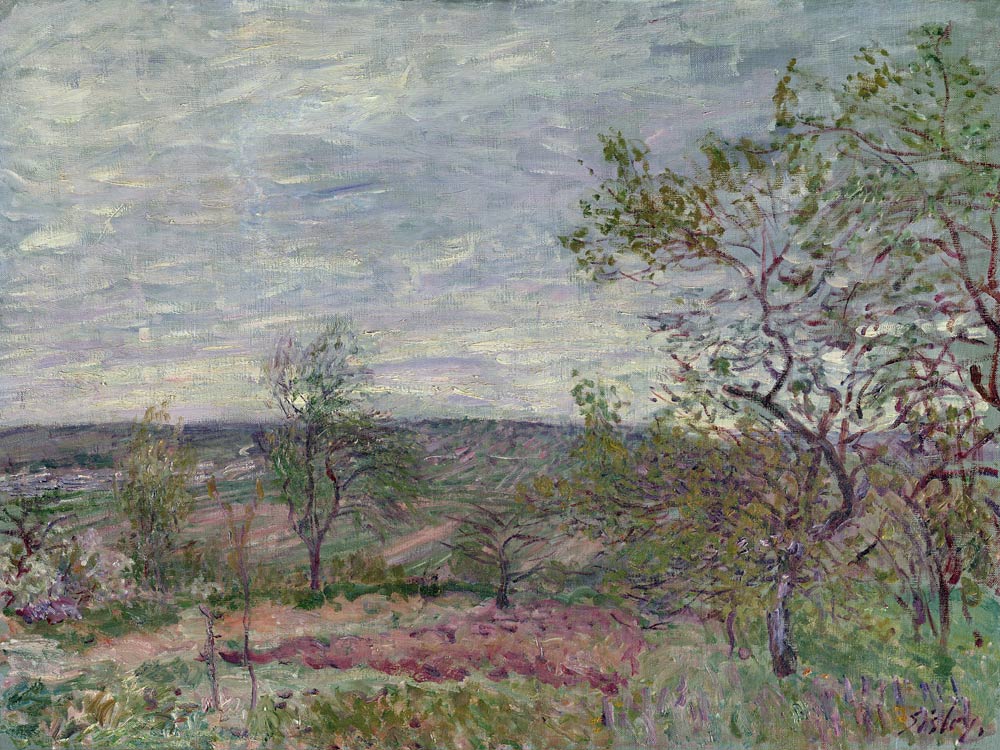 Windy Day at Veneux od Alfred Sisley