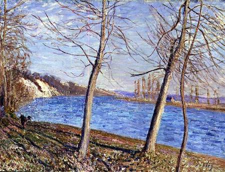 The Banks of the River at Veneux od Alfred Sisley