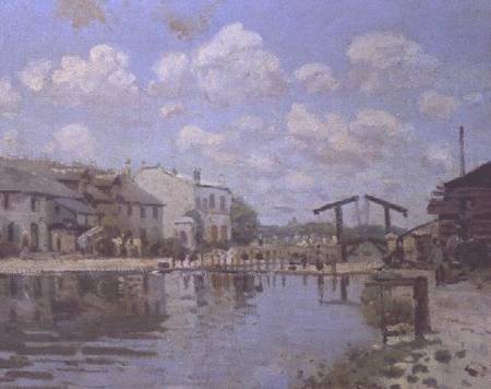 The Canal Saint-Martin, Paris od Alfred Sisley