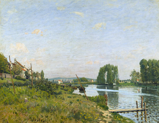 Ile Saint-Denis od Alfred Sisley