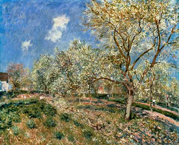 Springtime at Veneux od Alfred Sisley