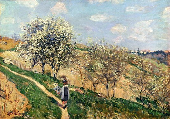 Springtime at Bougival od Alfred Sisley