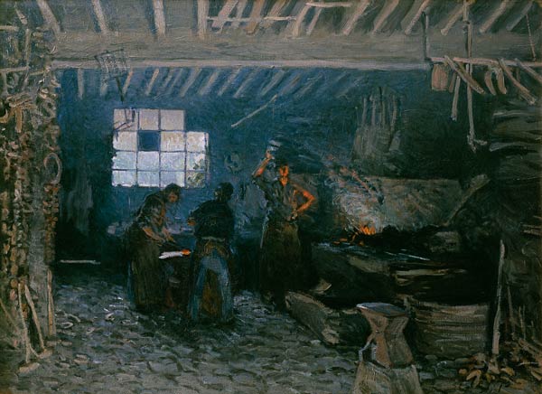 The smithy at Marly-Le Roi od Alfred Sisley