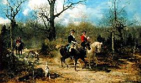 The Autumn Ride od Alfred von Wierusz-Kowalski