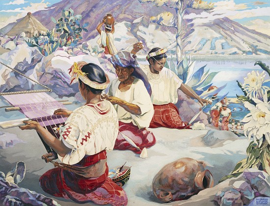 The Weavers of Atitlan od Alfredo Gálvez Suárez