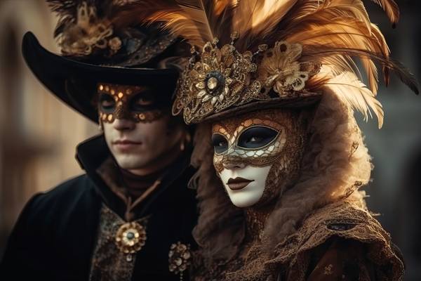 Venetiaanse maskers od Alida Jorissen
