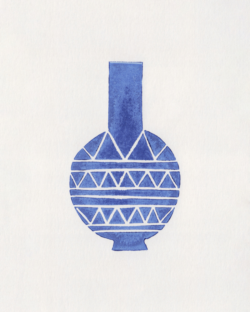 Linocut Vase #8 od Alisa Galitsyna