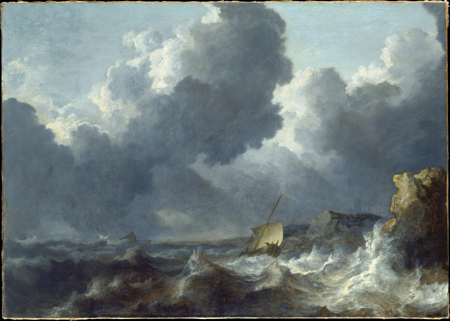 Stormy Sea od Allaert van Everdingen