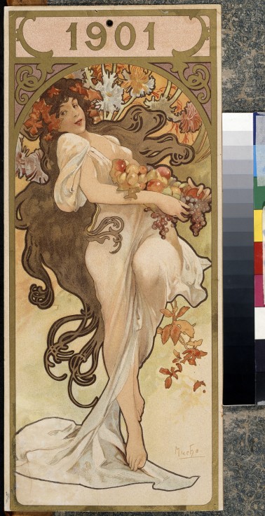 Calendar. 1901 od Alphonse Mucha