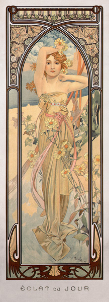 Tageszeiten: Der Tagesschein od Alphonse Mucha