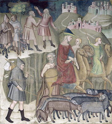 The Separation of Abraham and Lot, 1356-67 (fresco) od also Manfredi de Battilori Bartolo di Fredi