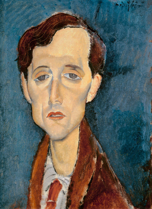 Portrait of Franz Hellens od Amadeo Modigliani