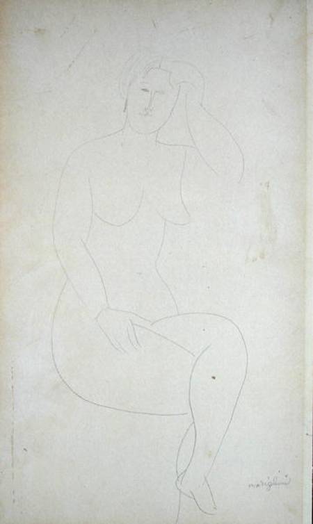 Nude Standing Girl (Legs Crossed) od Amadeo Modigliani
