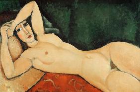 Modigliani /Nu couche, un bras replie...