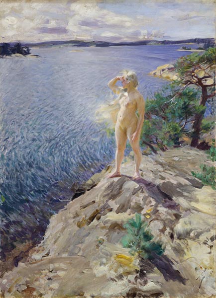 Na  Skerries útesech od Anders Leonard Zorn