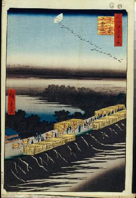 Nihon Embankment and Yoshiwara (One Hundred Famous Views of Edo)