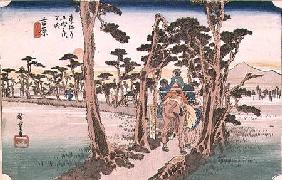 Fuji from Yoshiwara from 53 Stations of the Tokaido