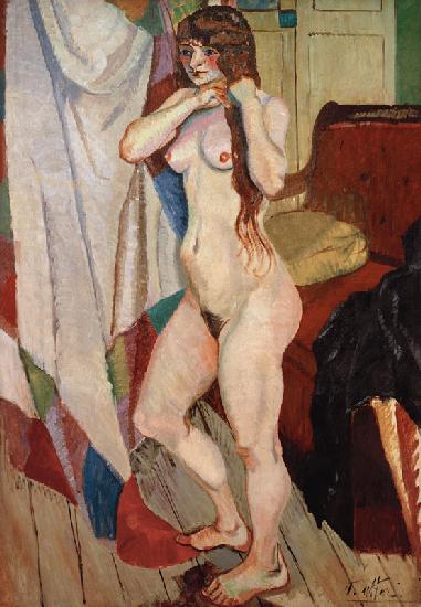 Suzanne Valadon se coiffant