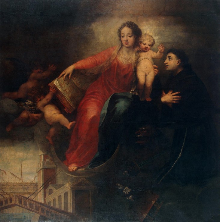 Madonna and Child with Saint Anthony of Padua od Andrea Celesti