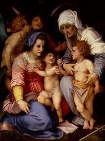 Holy Family with angels od Andrea del Sarto
