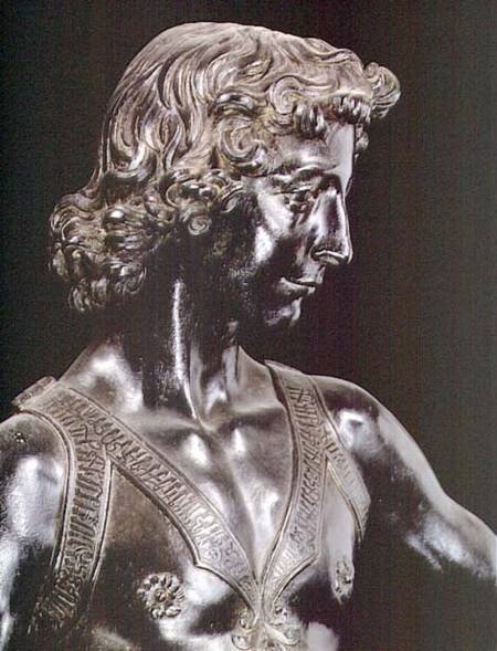 David, detail of the head od Andrea del Verrocchio